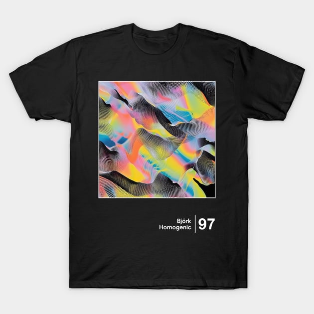 Homogenic - Minimal Style Graphic Design T-Shirt by saudade